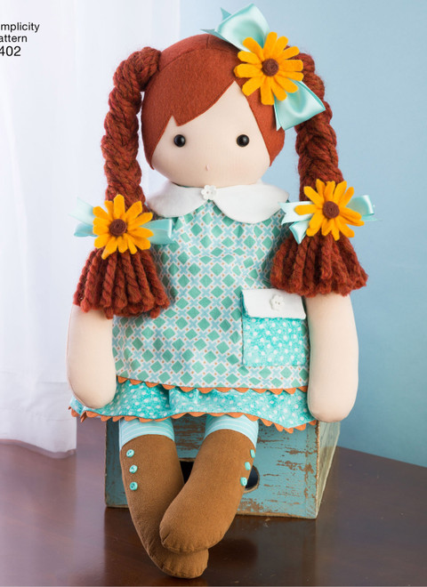Simplicity S8402 | 23" Stuffed Dolls with Clothes