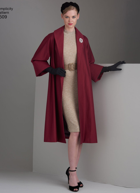 Simplicity S8509 | Misses' Vintage Coat or Jacket