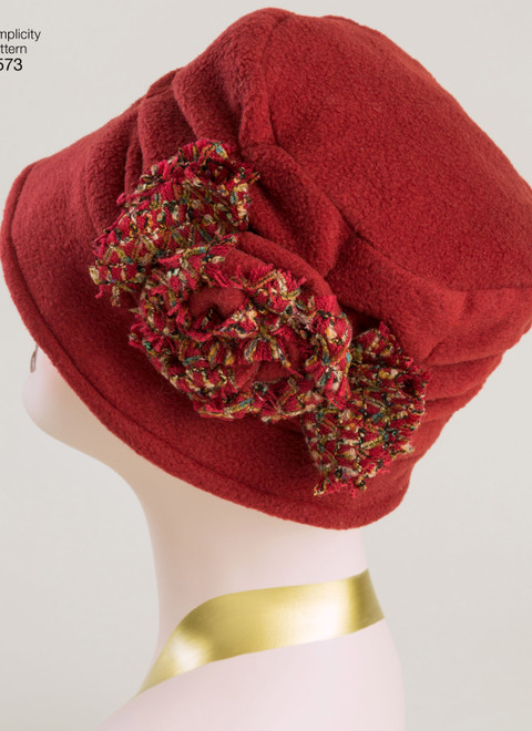Simplicity S8573 | Misses' Flapper Hats in Three Sizes