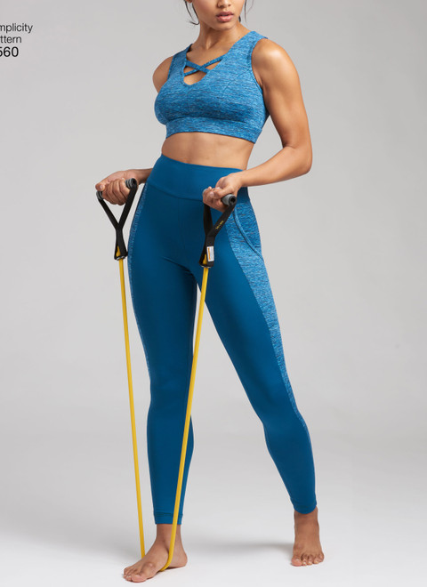 OUT OF PRINT - Pattern - Kwik Sew - Sports Bra Top, Sleeveless Top &  Trouser Pants - sizes XS-S-M-L-XL, (K3660), each