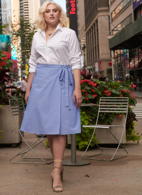 Simplicity S8612 | Women's Easy Wrap Skirts by Ashley Nell Tipton