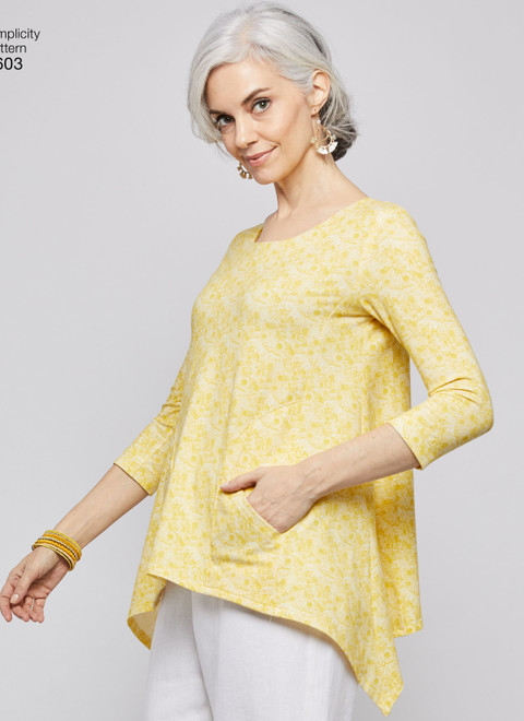Simplicity S8603 | Misses' Pullover Tops by Elaine Heigl
