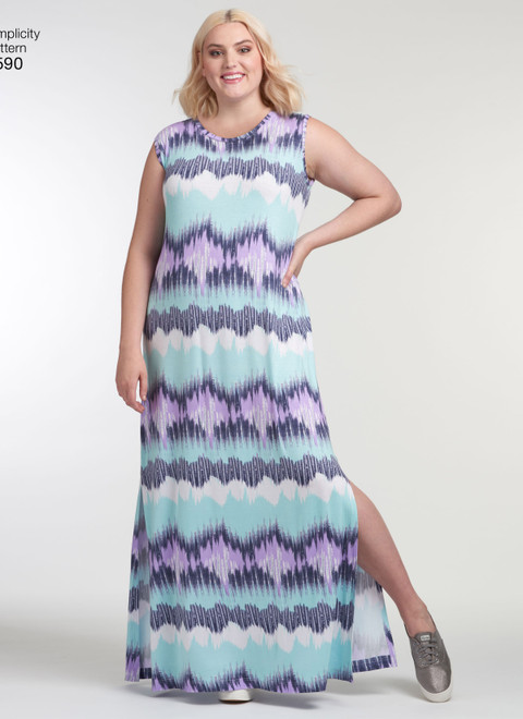 Simplicity S8590 | Women's Knit Dresses