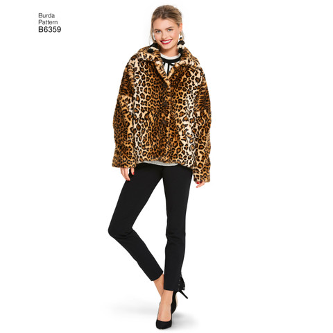 Burda Style BUR6359 | Misses' Fur Coats