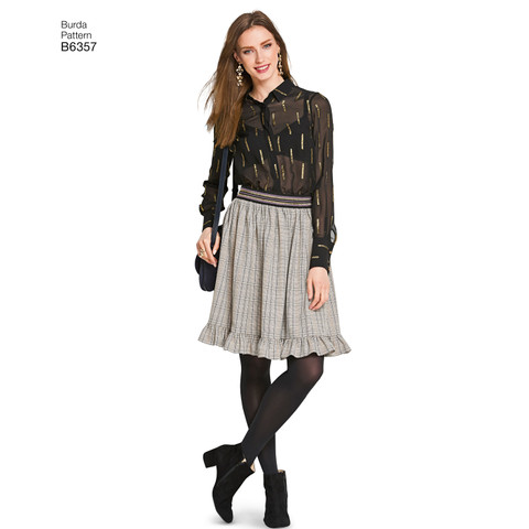 Burda Style BUR6357 | Misses' Skirts
