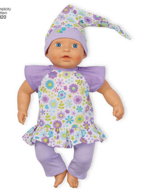 Simplicity S8820 | 15" Baby Doll Clothes & Accessories