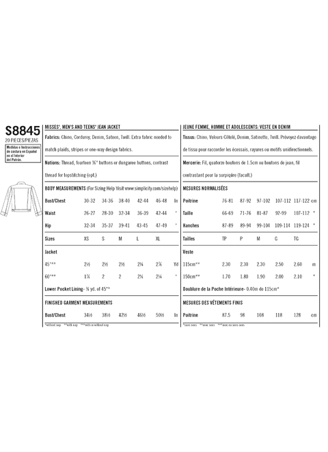 McCall's Men's Jackets Sewing Pattern M7986 (XL-XXXL) | Hobbycraft