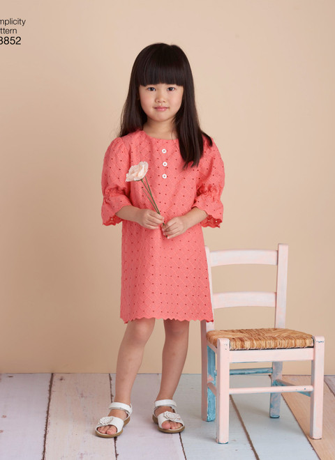 Simplicity S8852 | Children's Dresses and Shirt