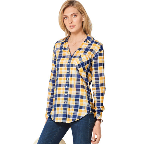 Burda Style BUR6326 | Misses' Shirt with V Neck