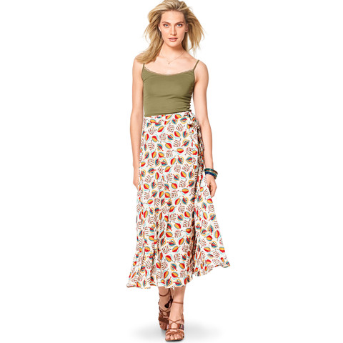 Burda Style BUR6340 | Misses' Wrap Skirt