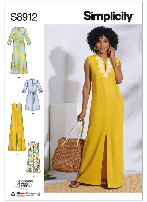 Simplicity S8912 | Misses' Dresses | Front of Envelope