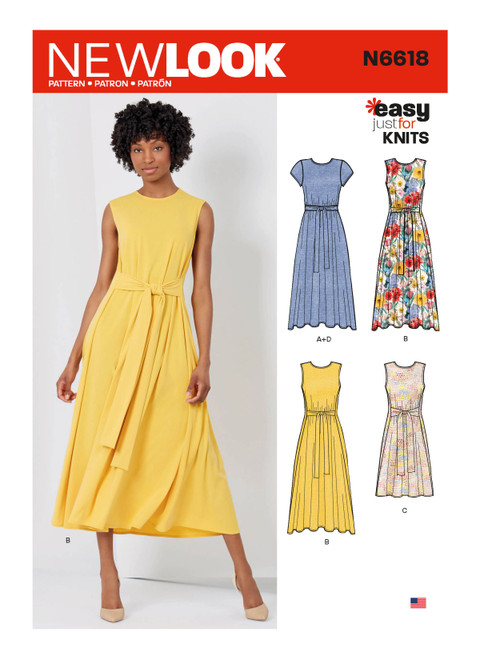 New Look N6618 | Misses' Dresses In Two Lengths | Front of Envelope