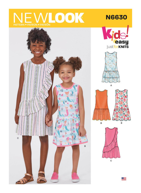 New Look N6630 | Children's & Girls' Dresses | Front of Envelope