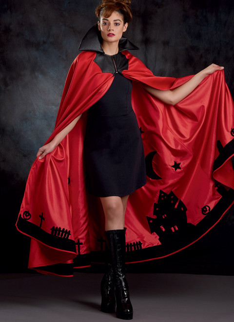 Simplicity S9008 | Misses' Cape with Tie Costumes