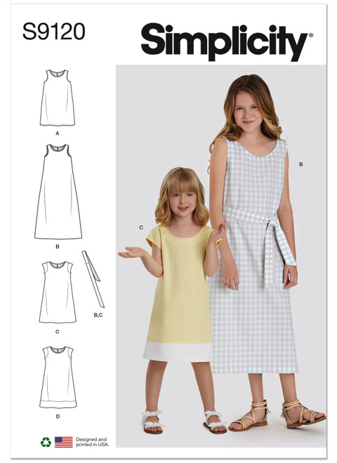 Simplicity S9120 | Children's & Girls' Dresses | Front of Envelope