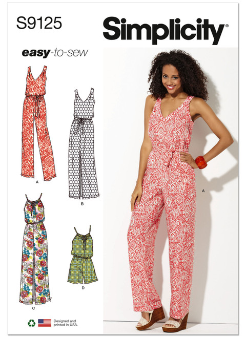 S9125 | Simplicity Sewing Pattern Misses' Dresses & Jumpsuits