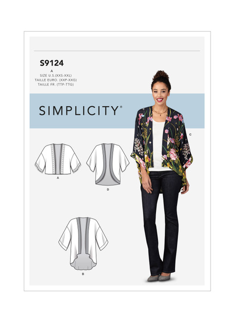 S9124 | Simplicity Sewing Pattern Misses' Jackets | Simplicity