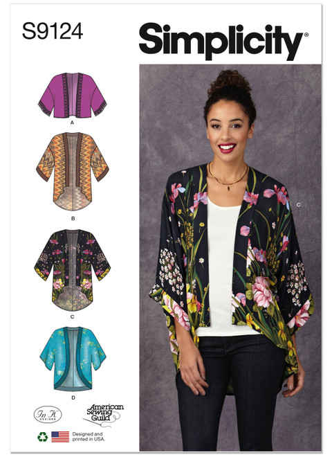 S9124 | Simplicity Sewing Pattern Misses' Jackets | Simplicity