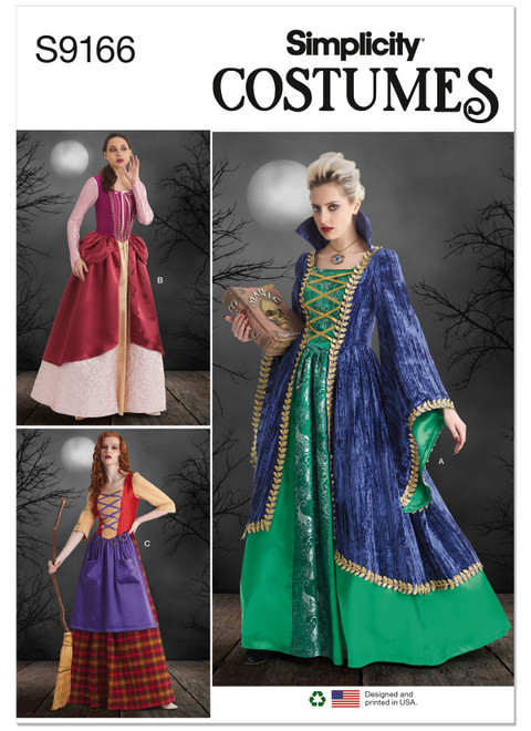 Simplicity S9166 | Misses' Costumes | Front of Envelope