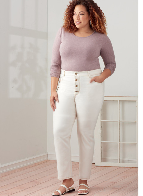 Simplicity S9266 | Misses' & Women's Vintage Jeans with Front Buttons or Zipper