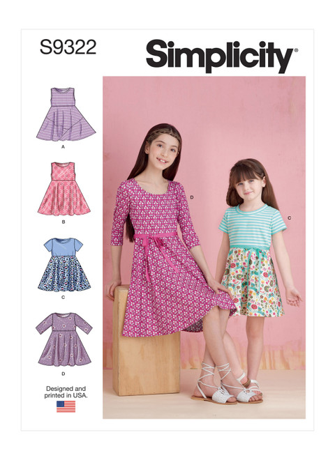  Simplicity Sewing Pattern 2329 Child's and Girls' Costumes, K5  (7-8-10-12-14) : Arts, Crafts & Sewing