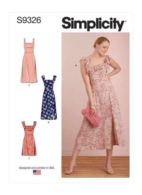 S9326, Simplicity Sewing Pattern Misses' Dresses