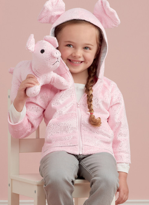 Simplicity S9391 | Toddlers' Jackets and Small Plush Animals