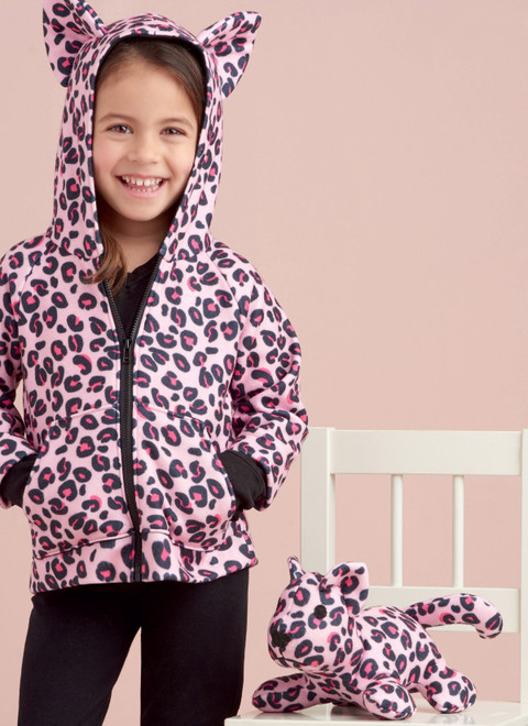 Simplicity S9391 | Toddlers' Jackets and Small Plush Animals