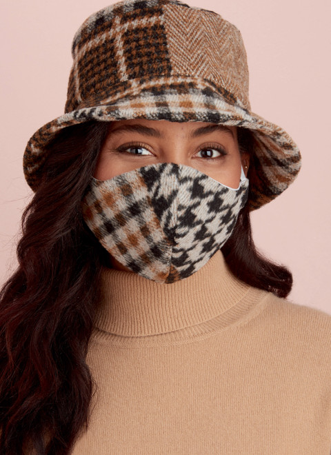 Simplicity S9368 | Hat and Mask Sets, Hooded Infinity Scarf and Mask