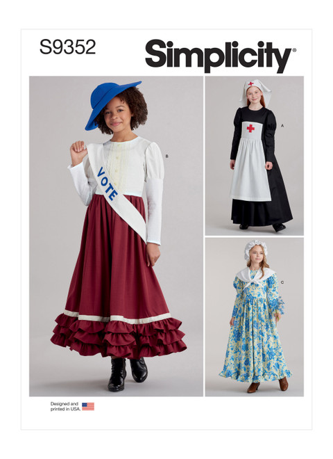  Simplicity Sewing Pattern 2329 Child's and Girls' Costumes, K5  (7-8-10-12-14) : Arts, Crafts & Sewing