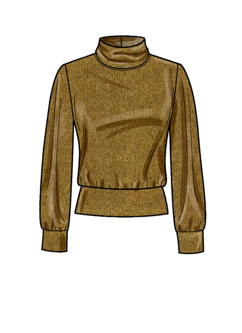 トップス pattern KNIT S5555 | Simplicity Sewing Pattern Misses' Vintage Jiffy Knit