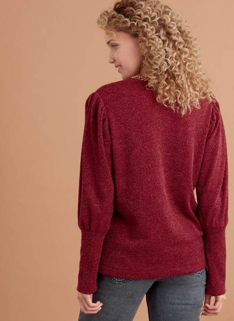 S9385 | Simplicity Sewing Pattern Misses' Knit Tops with Length