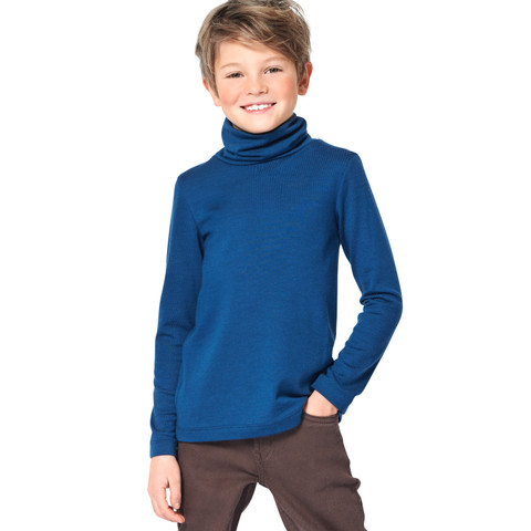 Burda Style BUR9272 | Children's Top, Dress with Roll Neck Collar