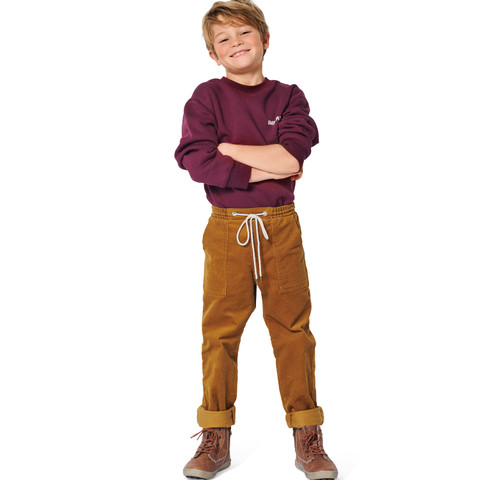 Burda Style BUR9271 | Children's Slip-on Trousers and Pants with Elastic and Patch Pockets