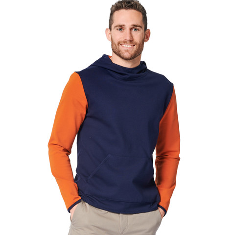 Burda Style BUR6064 | Men's Classic Sweatshirt with Hood or Neckband