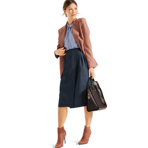 Burda Style BUR6084 | Misses' Wrap Skirt with Inverted Pleats