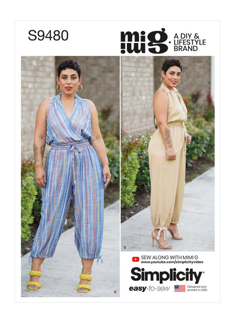 S9480 | Simplicity Sewing Pattern Misses' Jumpsuit | Simplicity