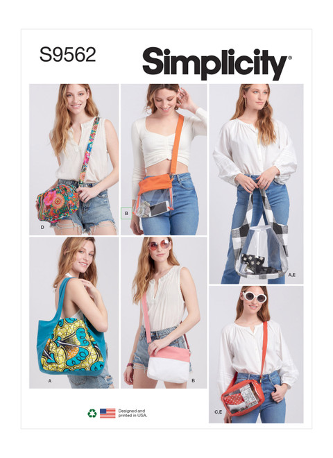 Simplicity S9562 | Tote, Bags and Pouch | Front of Envelope