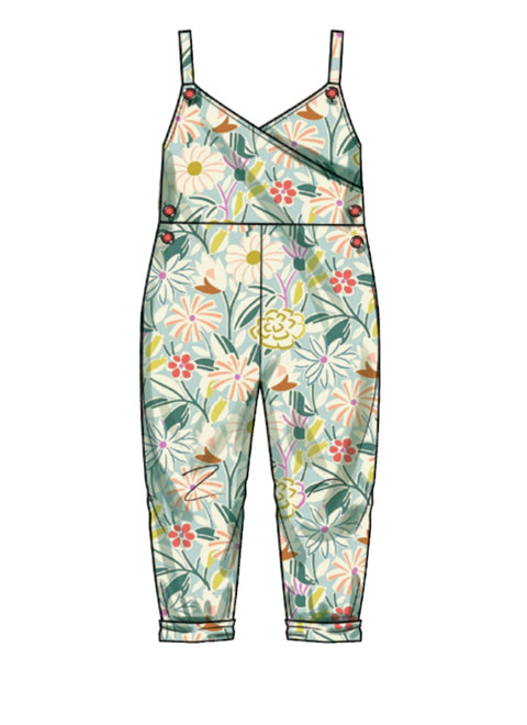 Simplicity S9558 | Toddlers' and Children's Jumpsuit, Romper and Jumper