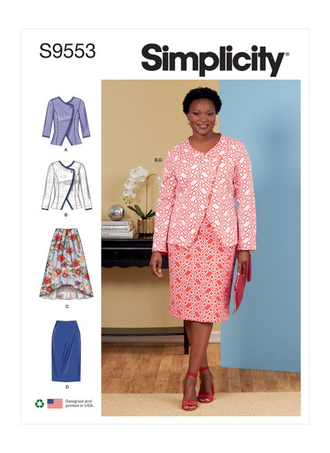 Simplicity S9553 | Women's Jacket and Skirts | Front of Envelope