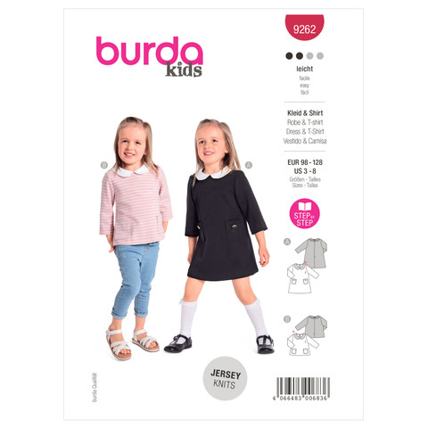 Burda Style BUR9262 | Children's Dress | Front of Envelope