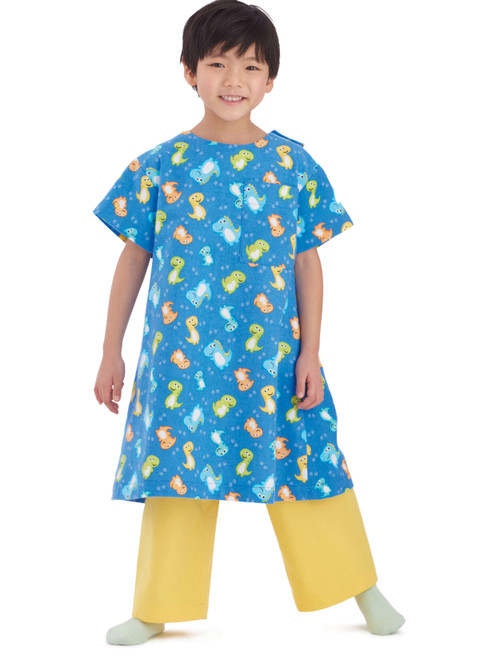 Simplicity S9578 | Children's, Girls' and Boys' Recovery Gowns and Pants