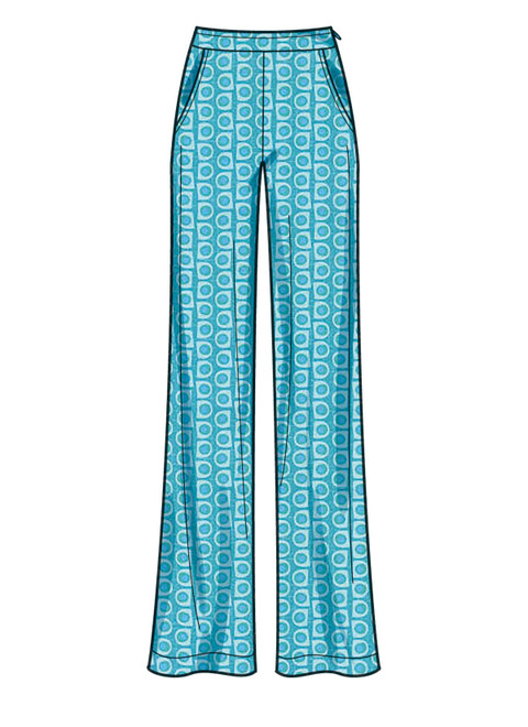 S9611 | Misses' Tunic, Cropped Top, Pants and Shorts | Simplicity