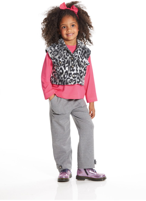 New Look Pattern 6332 Easy Knits for Kids Pullover tops and pull on leggings  pants sizes 1/2 – 4