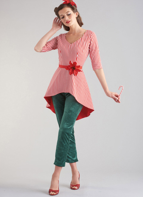美品 ADJUSTABLE COSTUME 3P コットンストライプ セット S9632 | Misses' Costumes by Theresa LaQuey | Simplicity