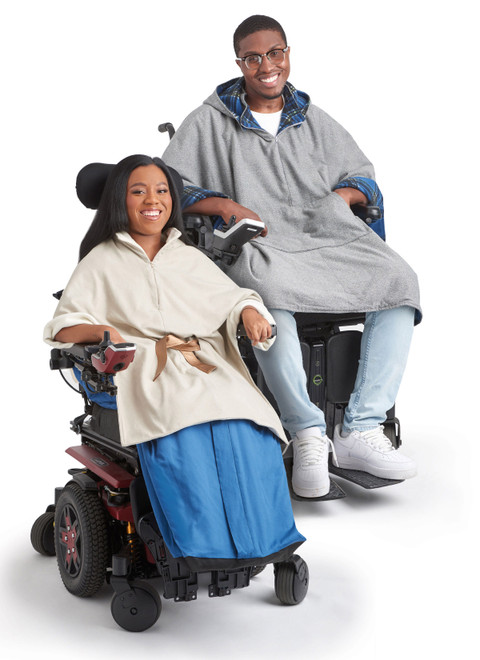 ジャケット・アウター UNDRESSED HANDY OVER PONCHO S9671 | Poncho with Detachable Hood and Wheelchair Blanket