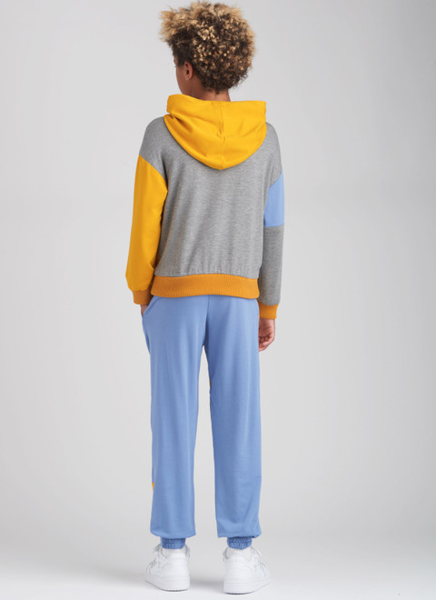 【ちゃそ6285】+sidnad9 S9695 | Girls' and Boys' Hoodie and Jogger Set | Simplicity