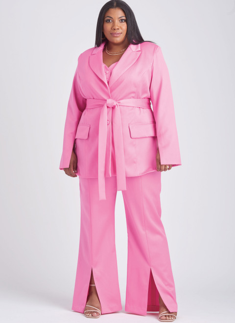 S9688 | Misses' and Women's Jacket with Tie Belt | Simplicity