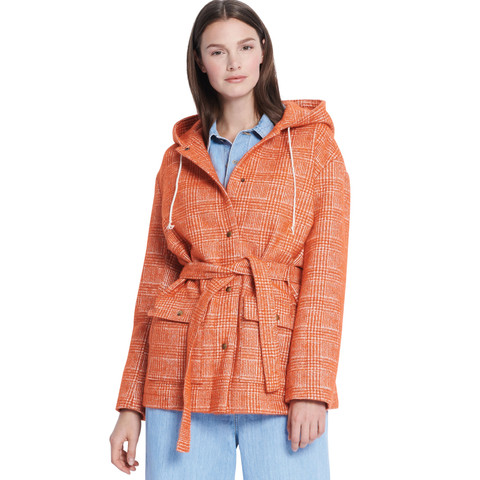 Burdastyle Cartamodello 5923 Parka Donna Con Cappuccio - Taglie 34-48, Livello Cucito Medio, Due Lunghezze, Chiusura Con Automatici