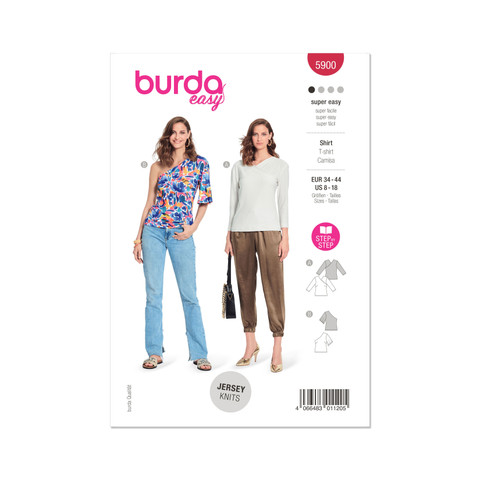 Burda Style BUR5900 | Burda Style Pattern 5900 Misses' Top | Front of Envelope